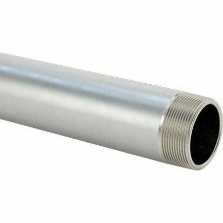 BSC PREFERRED Thick-Wall 316/316L Stainless Steel Pipe Threaded on Both Ends 2 Pipe Size 24 Long 68045K19
